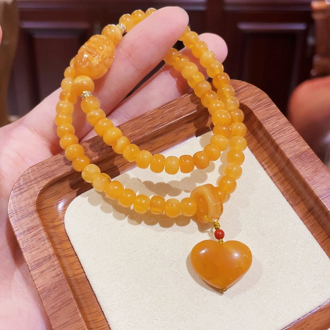 蜜蜡未镶嵌手串手串