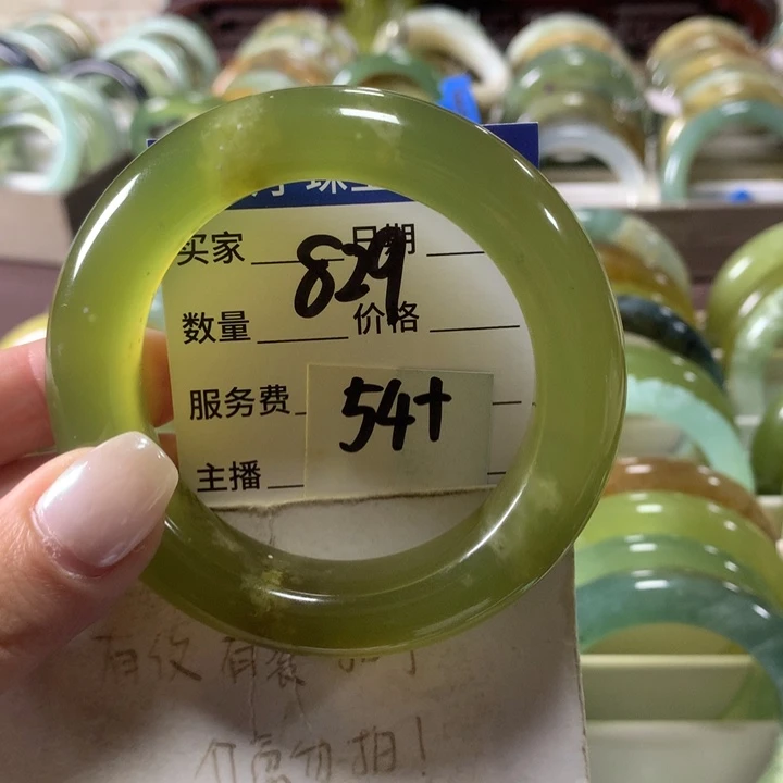 未镶嵌蛇纹石玉手镯829