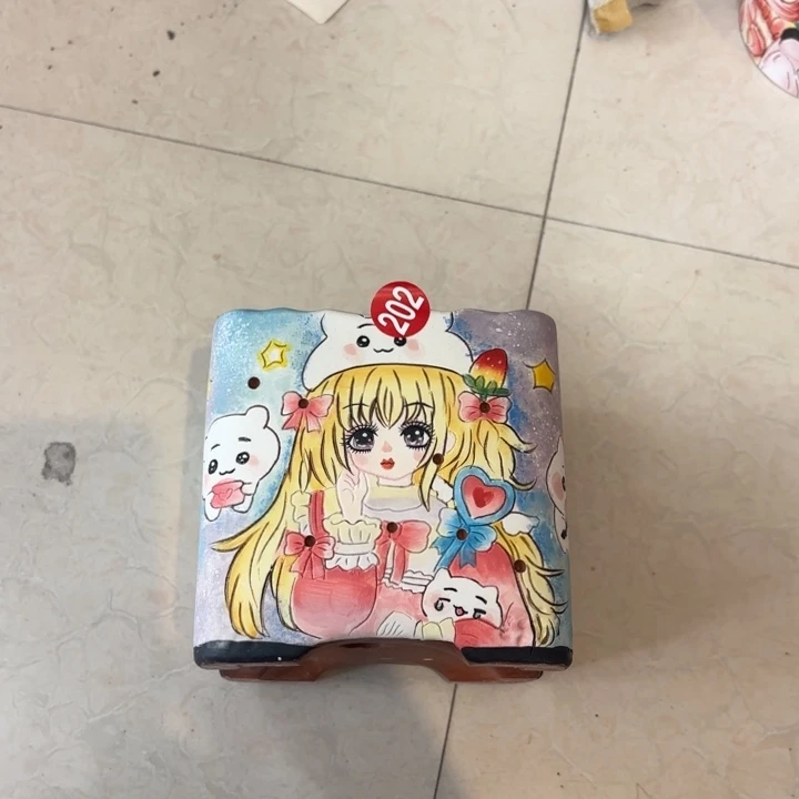 珊***¹景德镇手绘花盆陶瓷微瑕