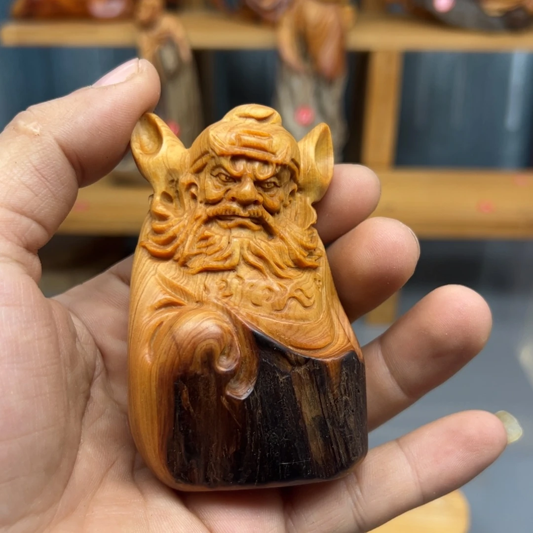 飞***记木崖柏木摆件手把件