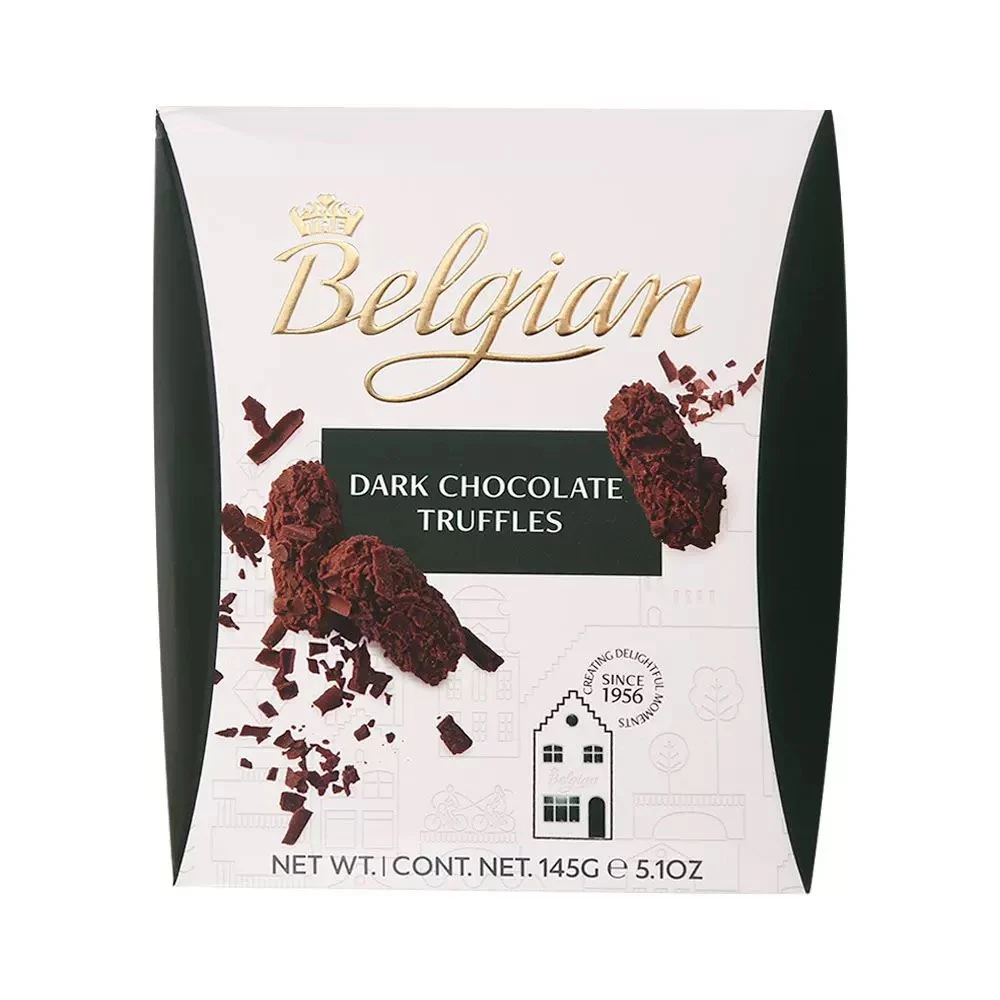Belgian比利时进口白丽人松露软心牛奶巧克力145g黑巧纯可可脂