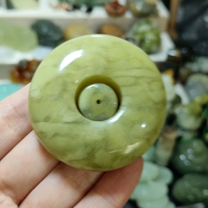 岫玉平安扣未镶嵌