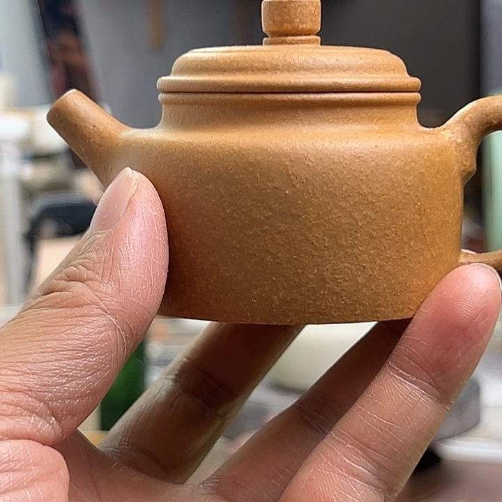 墨***字茶壶紫砂原矿黄金段90cc小品德中壶