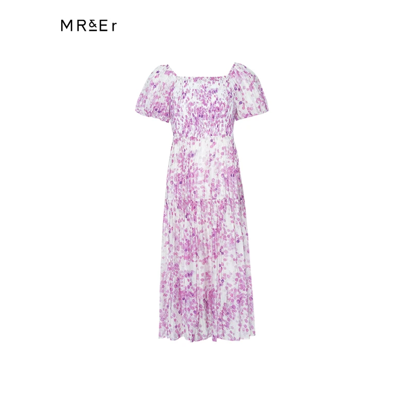 【小余专属】【福利清仓】名媛短袖连衣裙设计感小众茶歇裙R4B96263