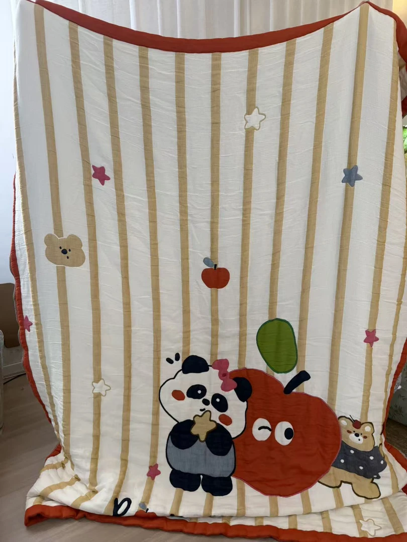【FRER HOME】高端多层纱全棉 单人四季被 150*200