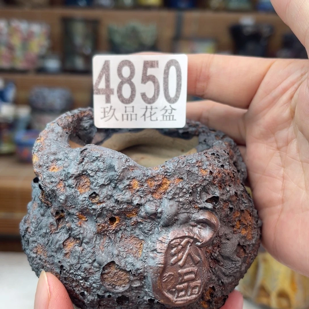 景德镇陶瓷手工花盆默认瑕疵