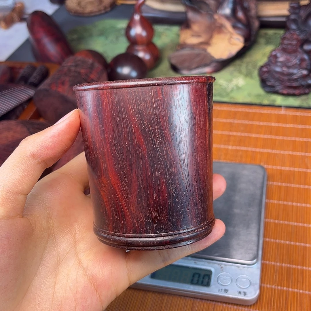檀香紫檀（小叶紫檀）小笔筒印度小叶紫檀