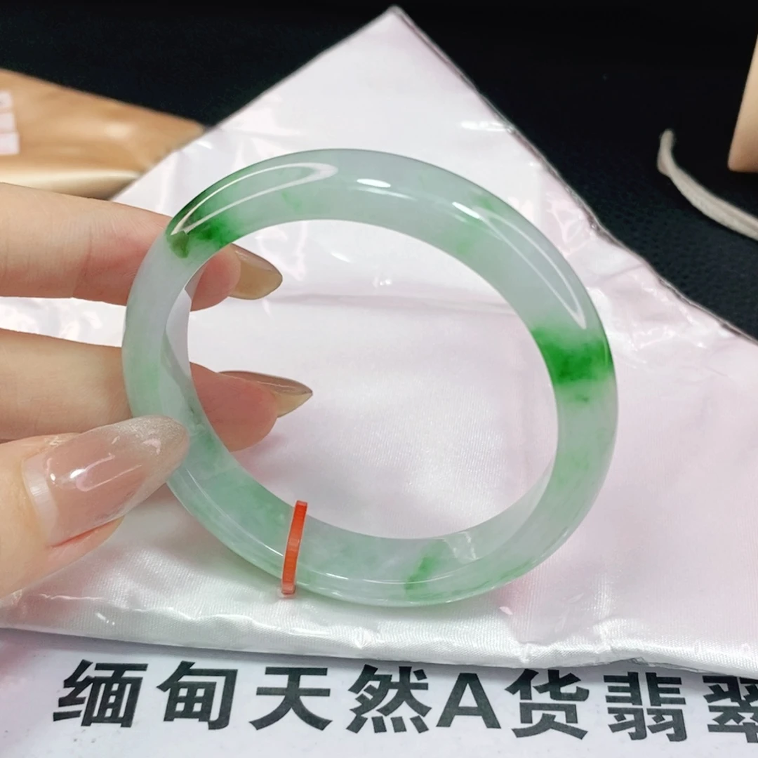 未镶嵌手镯翡翠55.3正圈