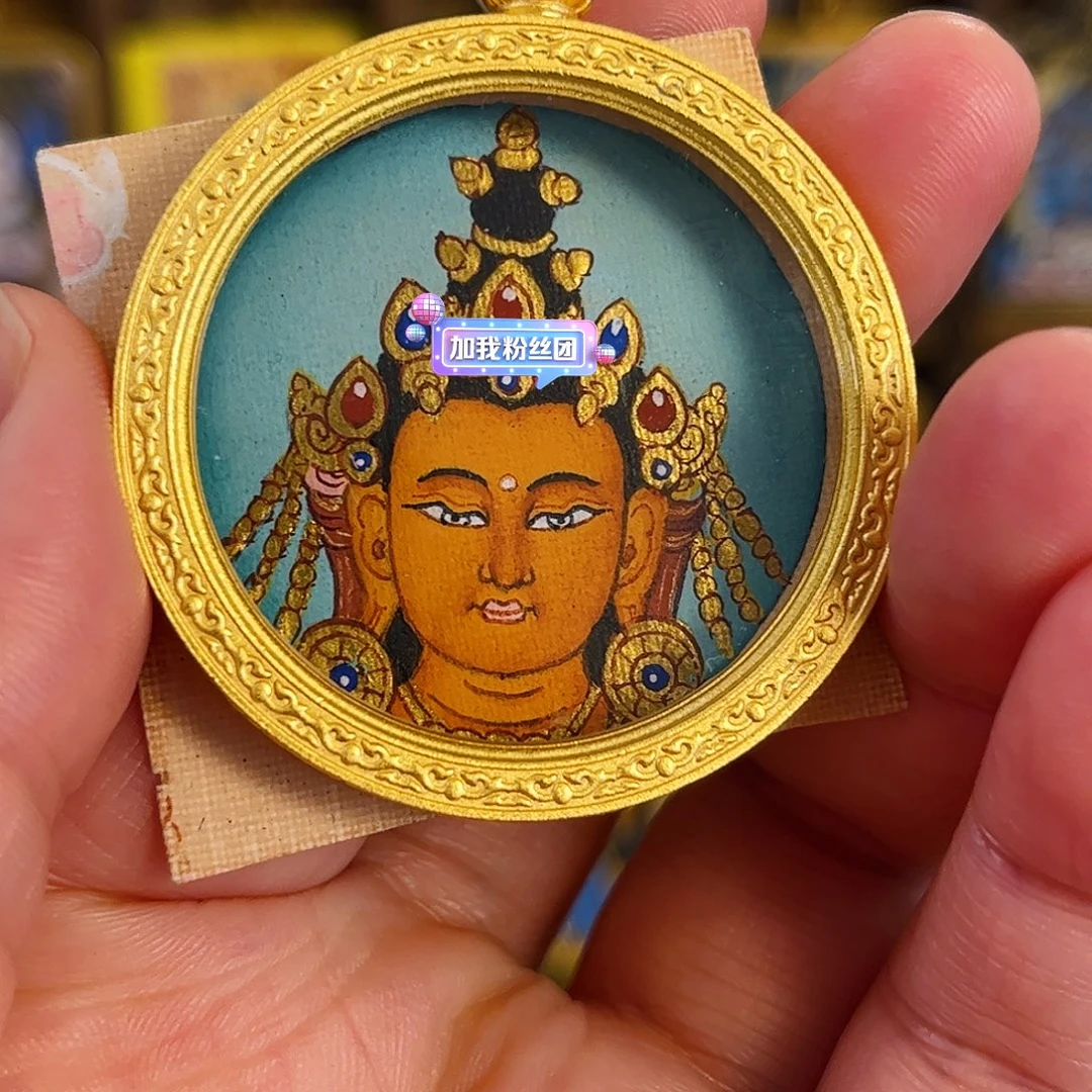 吊坠手工绘制文殊3.5尺寸