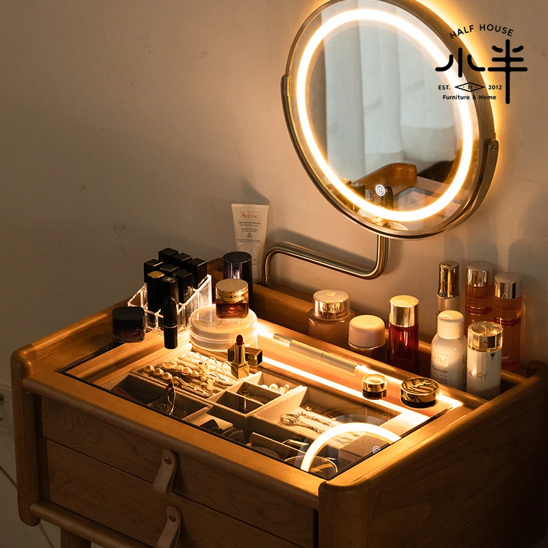 【品牌内购团】月影梳妆台小户型实木梳妆台化妆桌