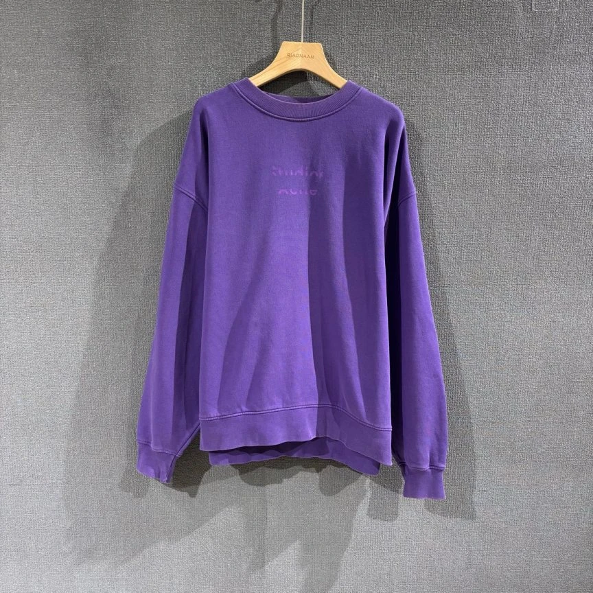 95新 Acne studio （pm）字母印花紫色卫衣 xxs码/2100