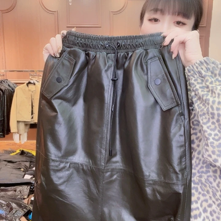 90……115斤皮长裙，