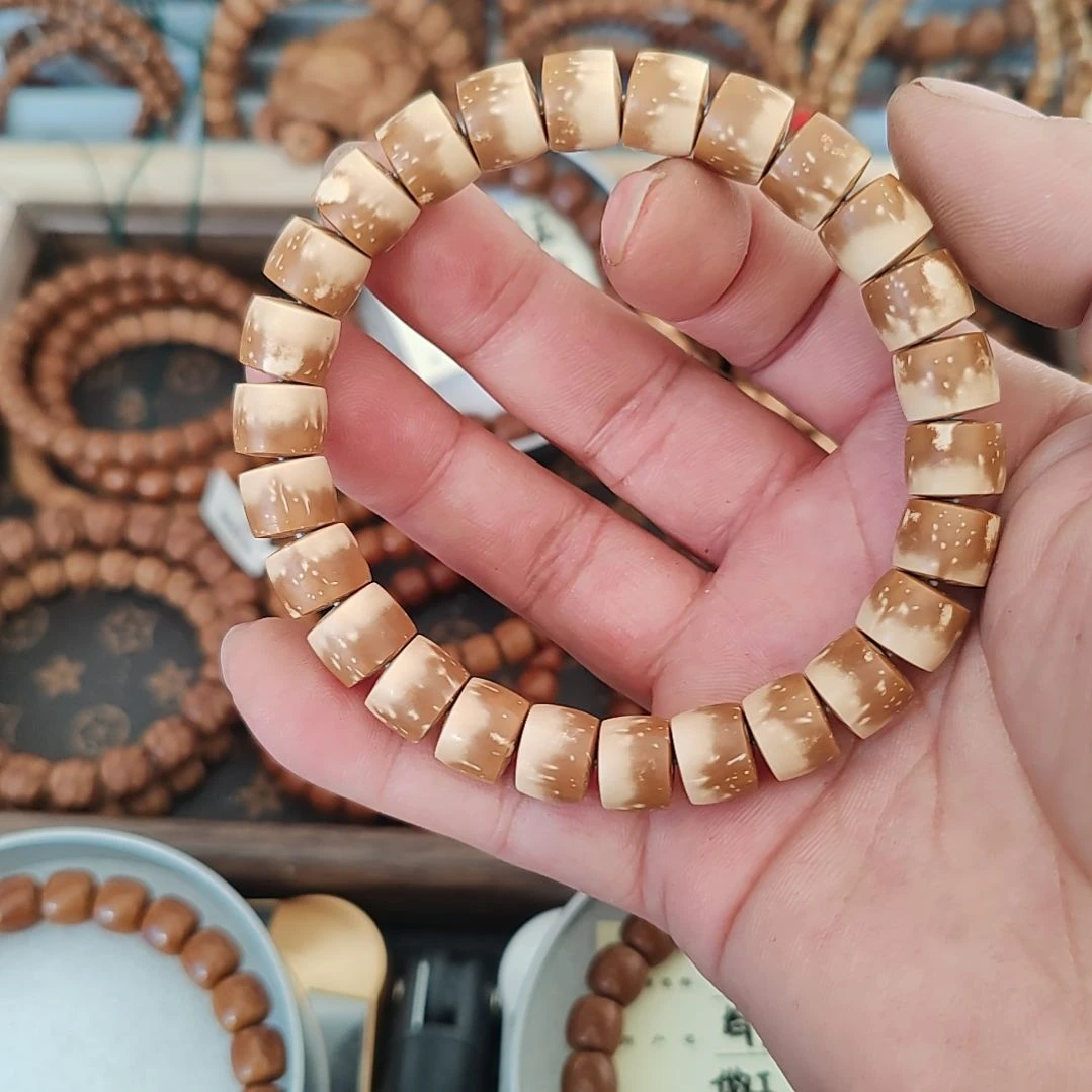 紫金鼠手串噔*花皮实心直切11