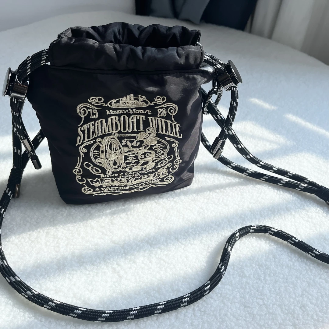 【束口手机包】日系ins风刺绣小方包斜挎单肩包包女款爆款斜挎包