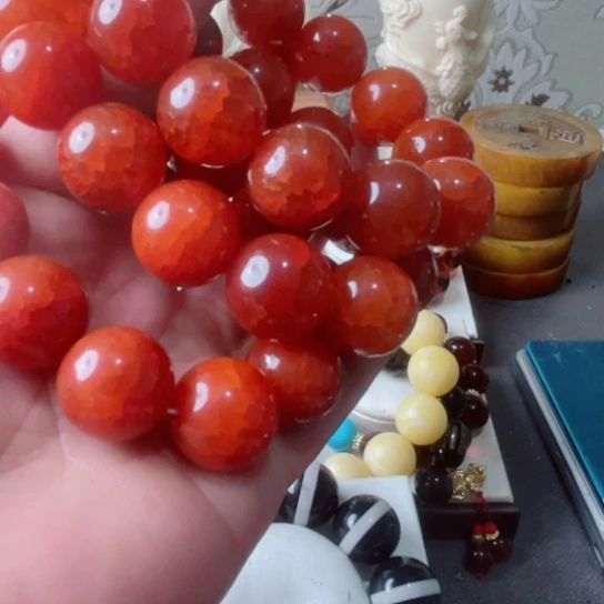 木头南红龙鳞卡2.0圆珠