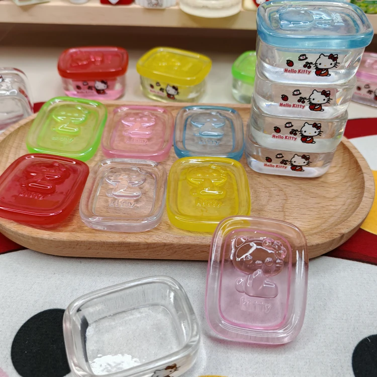 仿真微缩食kt保鲜盒diy奶油胶装饰树脂材料娃屋场景装过家家玩具