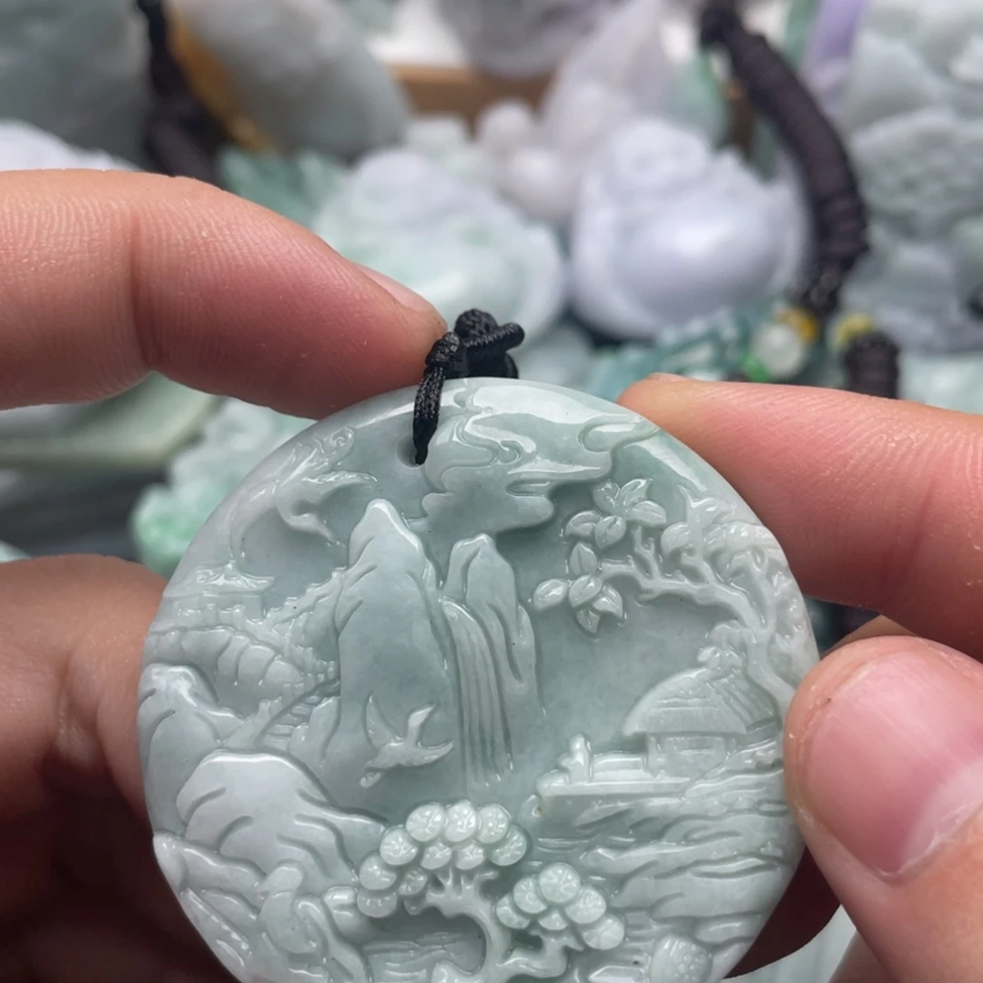 翡翠未镶嵌吊坠(不含链)