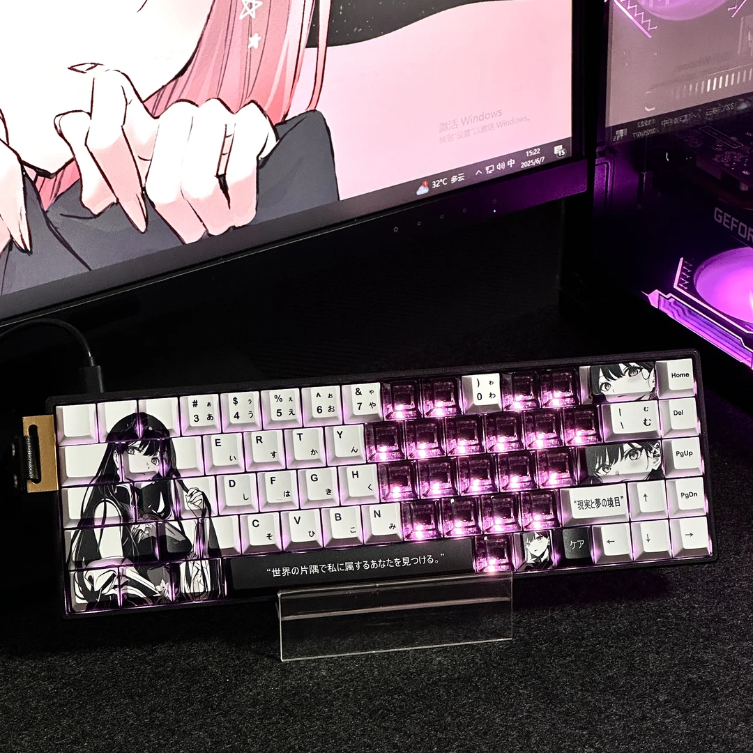 葵键帽 二次元原厂 热升华PBT适配美加狮迈从ATK小蜜蜂前行者键帽