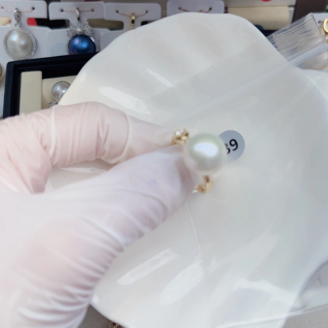 淡水珍珠银S925镶嵌颈饰