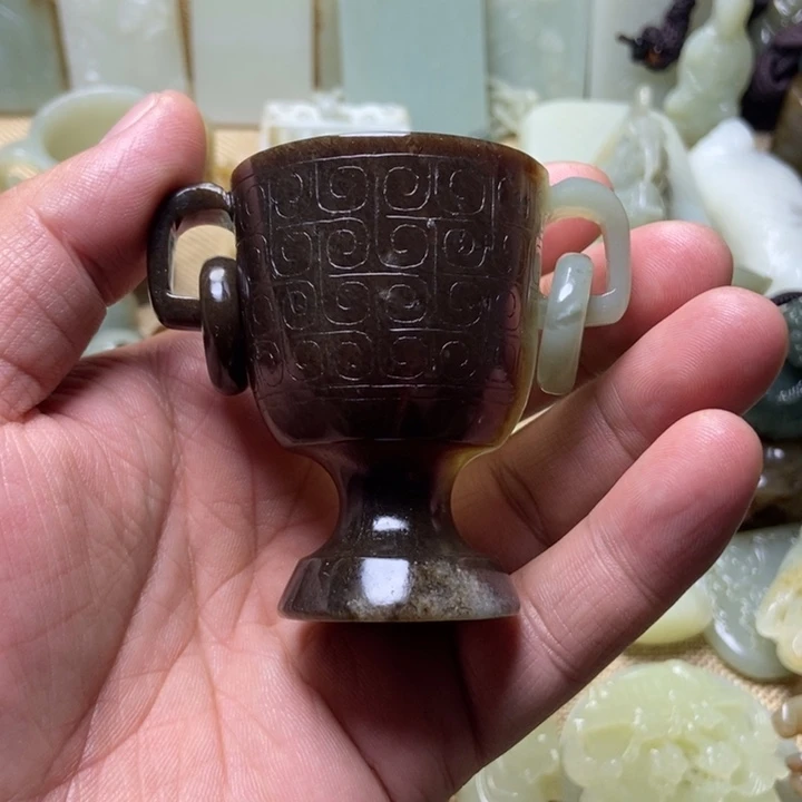 老***馆和田玉未镶嵌挂件