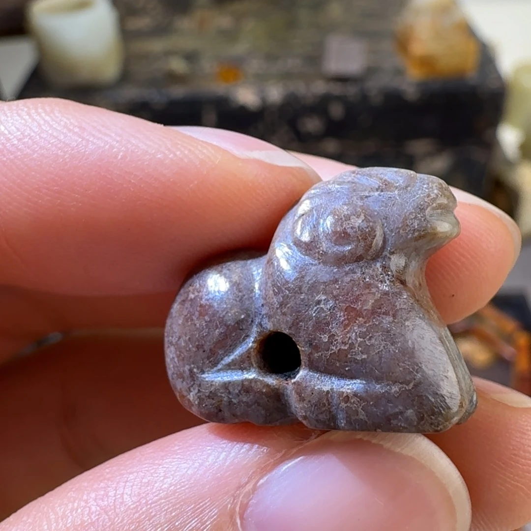 和田玉未镶嵌挂件风*