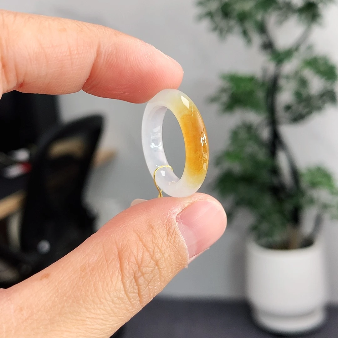 翡翠未镶嵌戒指12号