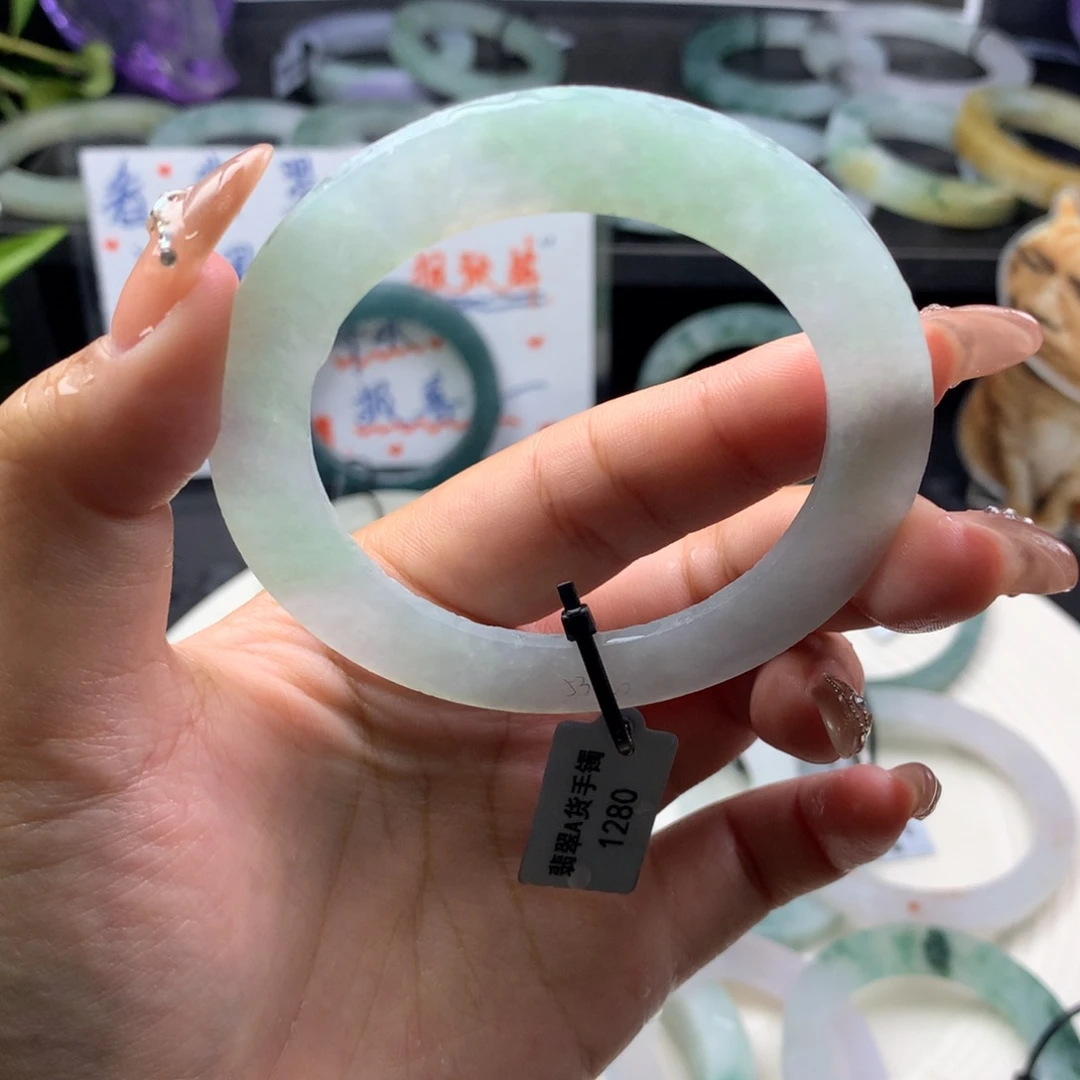 定制翡翠叮当镯未镶嵌53/61 