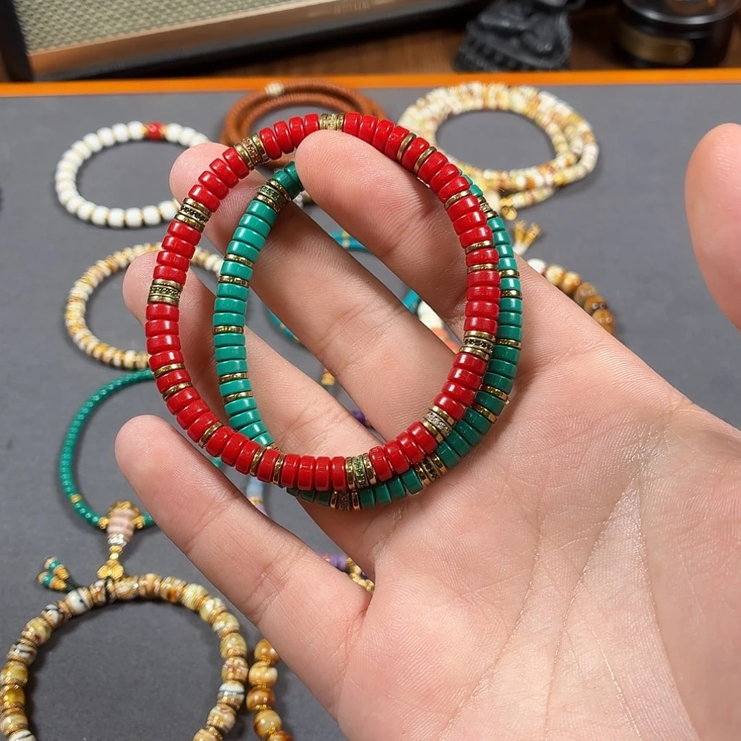 白玉菩提手串科技松