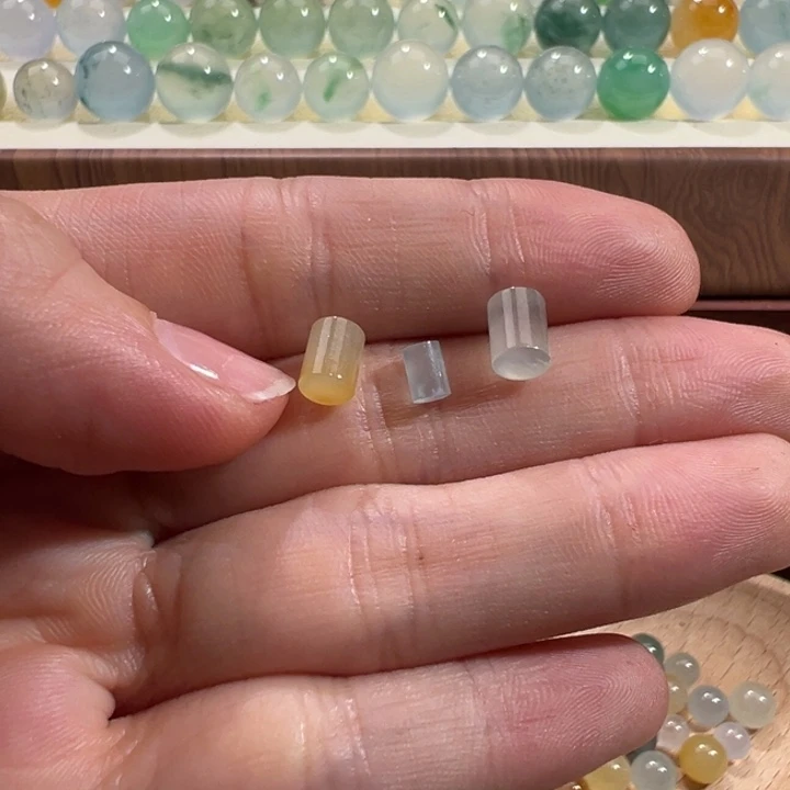 翡翠散珠天然缅甸翡翠A货3.2-4.9