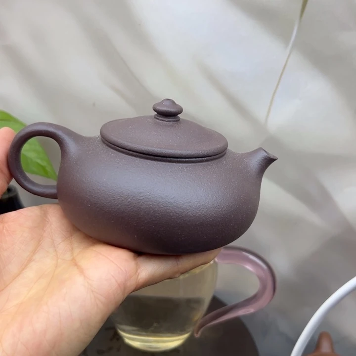 紫砂茶壶天青寒江200c c