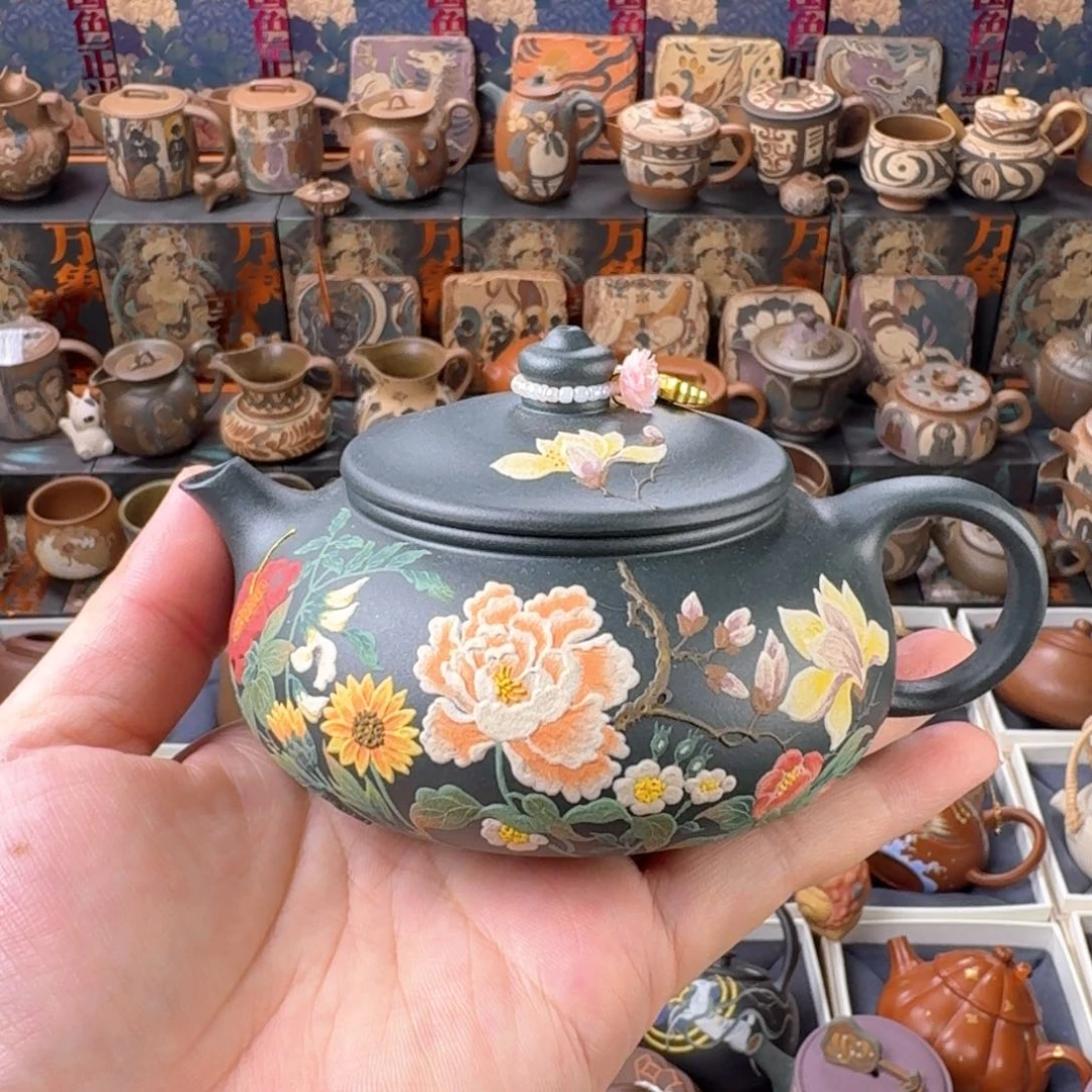 茶壶紫砂200cc原矿精工半手
