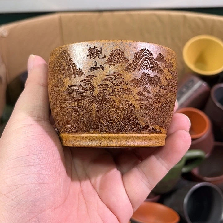 茶杯紫砂全手工紫砂主人杯