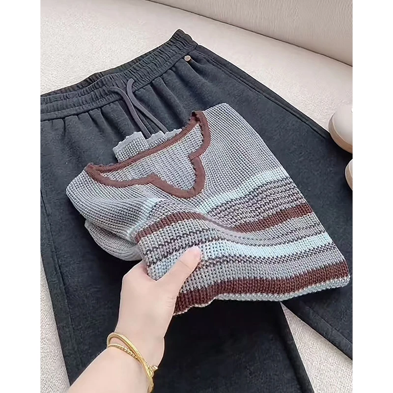 【丹姐家~欧货水滴领~】早秋镂空衫羊毛撞色针织衫