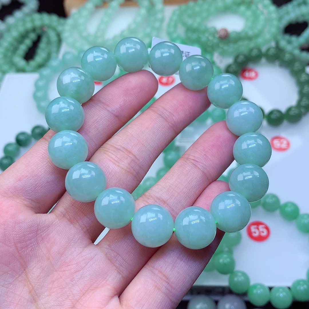 翡翠未镶嵌毛衣链卡13