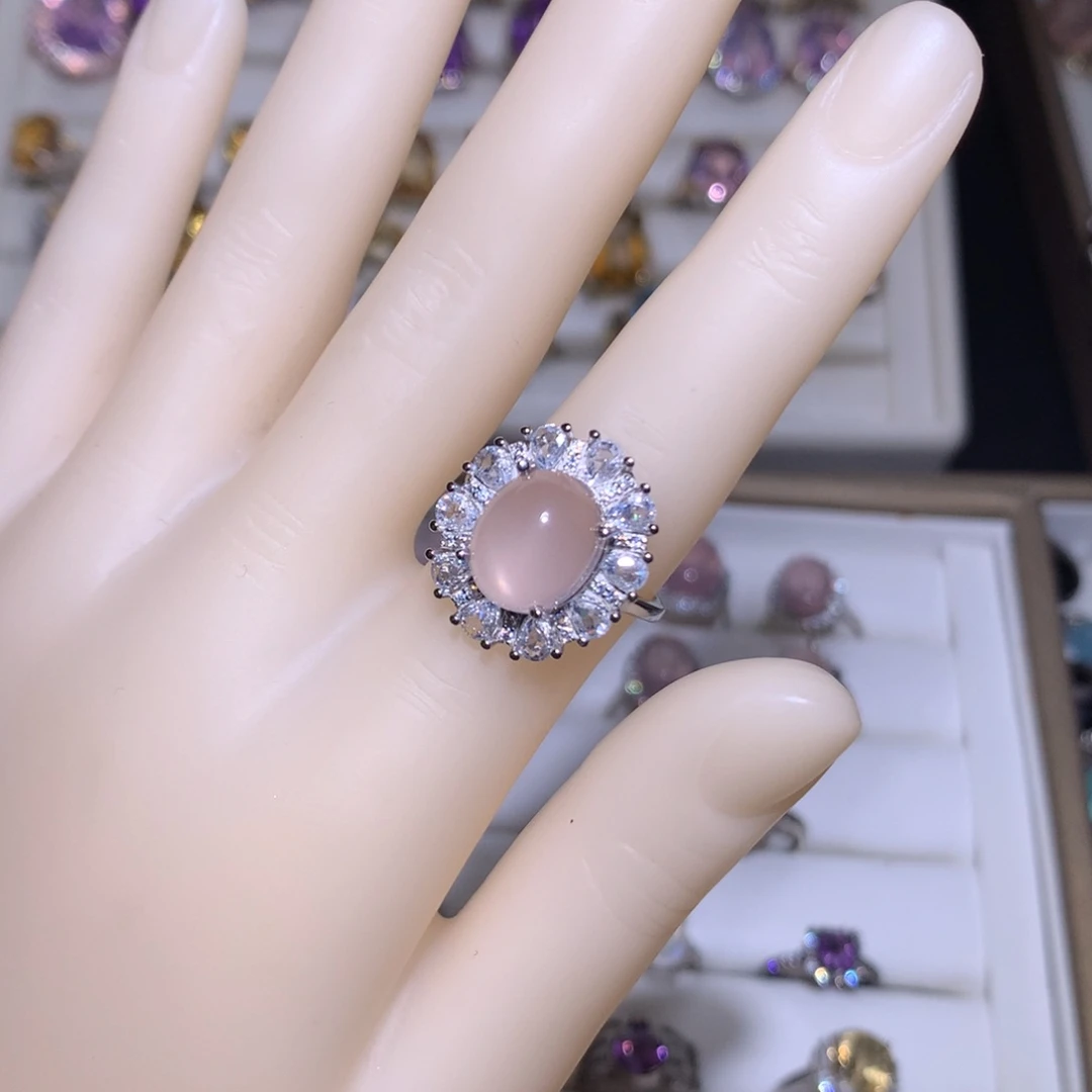 【闪购商品】黄晶手链银S925镶嵌戒指