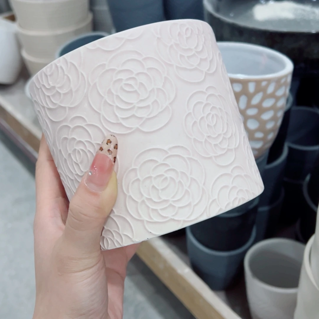 有孔，陶瓷花盆满10米包邮发货