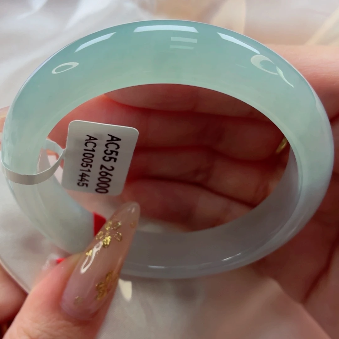 翡翠未镶嵌手镯22（25号）