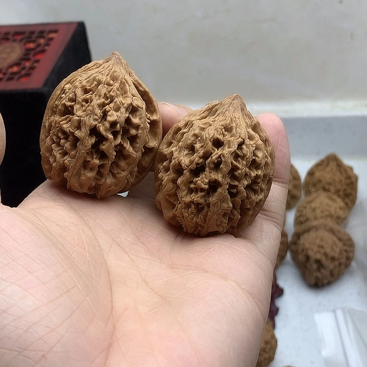 沧***士文玩核桃吊坠九龙筋
