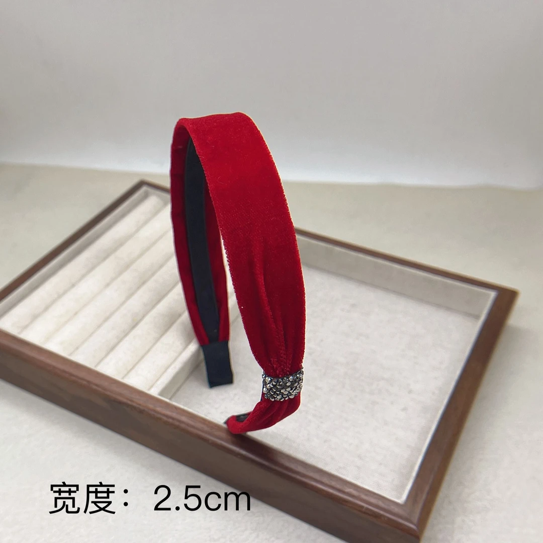 BAOSHATI/宝莎缇F-898新年款红色丝绒发箍