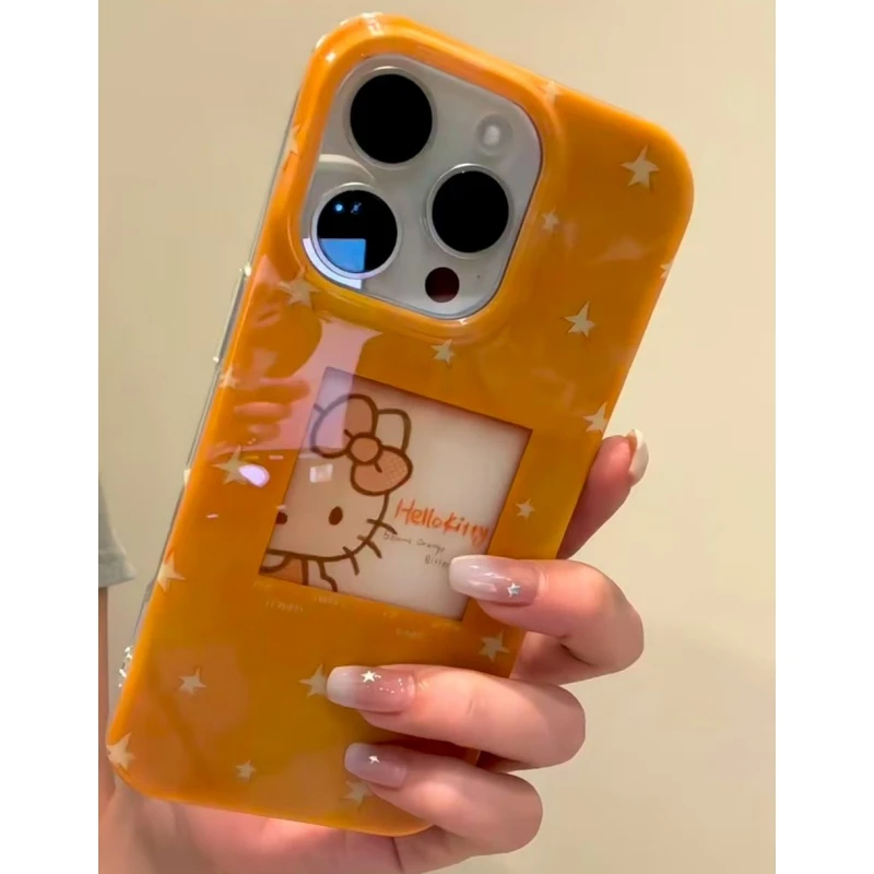 奥菲顿星星相框蝴蝶凯蒂适用iPhone17大孔手机壳华为vivo小米oppo