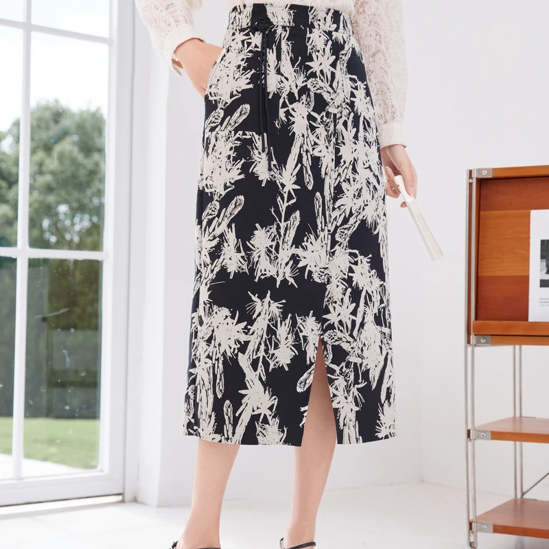 粉丝专属A4034025半身裙 香影新中式轻国风半身裙女秋冬新款