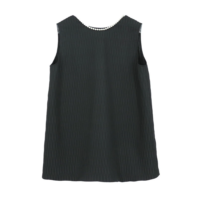 【SFF严选】YOUWEI 有尾25夏款极简V领无袖背心上衣时尚洋气0882