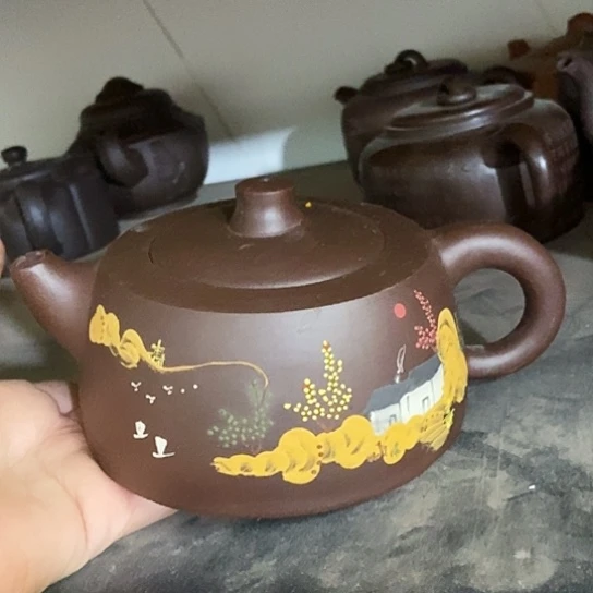 茶壶绿泥宜兴紫砂全手工制作工艺