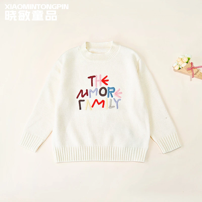 女童彩色字母毛衣XM2309