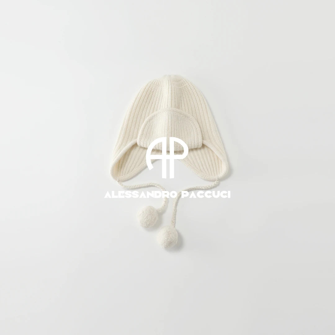 AP洛哥54154AM雷锋帽100羊绒多色手工辫绳柔软保暖针织帽子