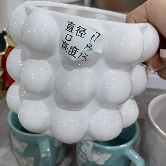 多肉绿植陶瓷花盆9:9包邮，有孔