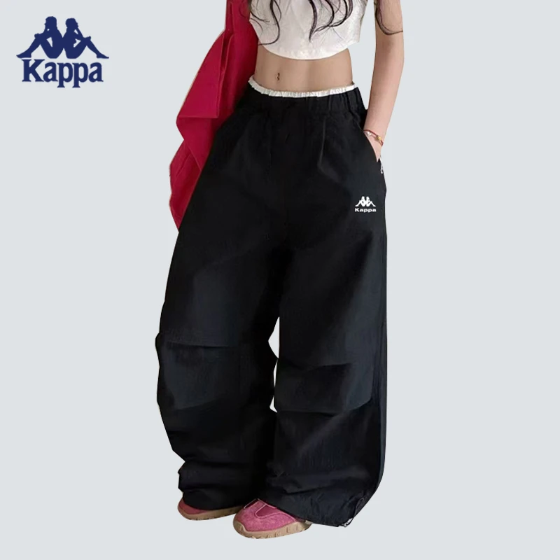 Kappa Kids卡帕夏季男女宝中大童运动裤速干防蚊虫伞兵裤-KP13001