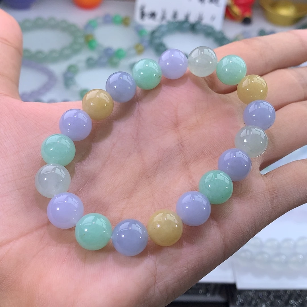 未镶嵌手链翡翠多宝手串