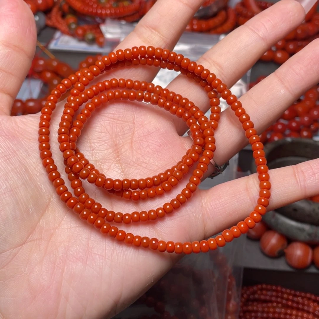 南红玛瑙手链未镶嵌