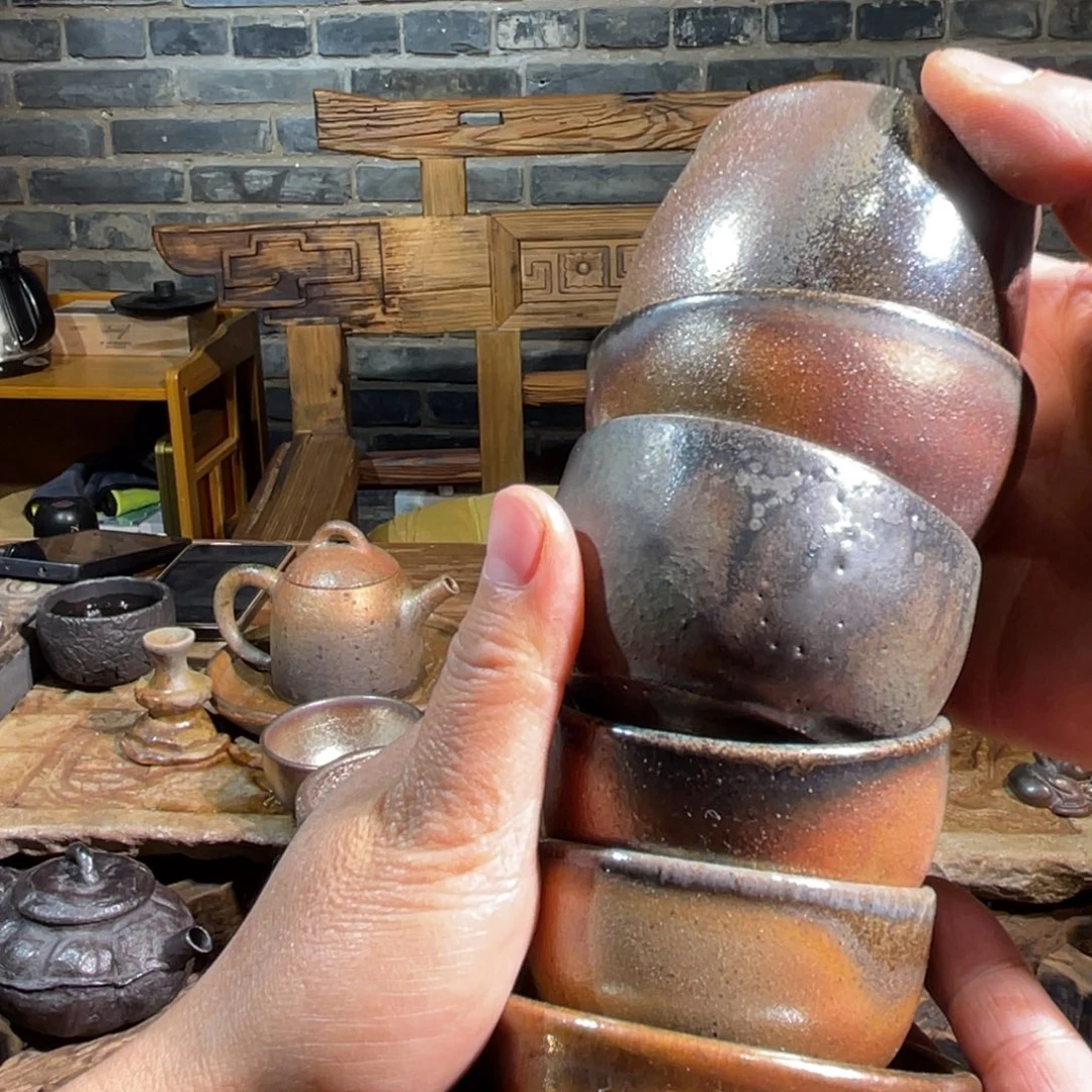 黎***兮杯云南陶泥柴烧茶具